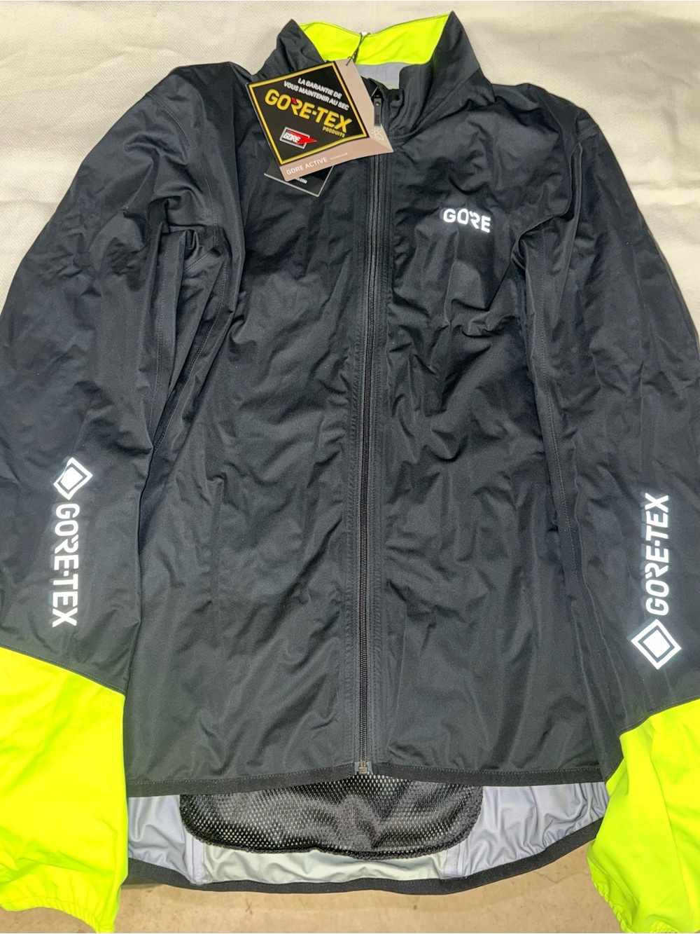 GORE-TEX Active Jacket black/neon yellow